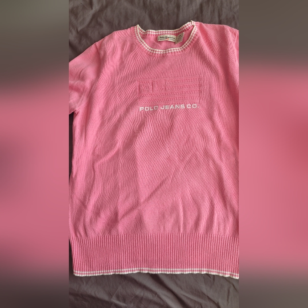 Ralph Lauren Pink Crew Neck Sweater